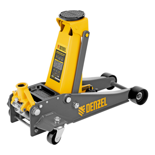 Домкрат гидравлический подкатной, 3 т, 125-470 мм, быстрый подъем, проф. Denzel по ценам производителя в Екатеринбурге с доставкой по всей России