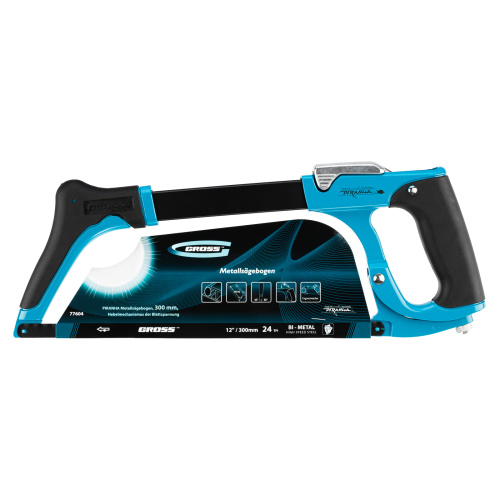 Ножовка по металлу "Piranha", 300 мм, рычажный механизм натяжения полотна Gross по ценам производителя в Екатеринбурге с доставкой по всей России