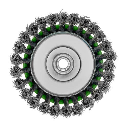 Щетка для УШМ, 125 мм, М14, "чашка", крученая металлическая проволока Сибртех по ценам производителя в Екатеринбурге с доставкой по всей России