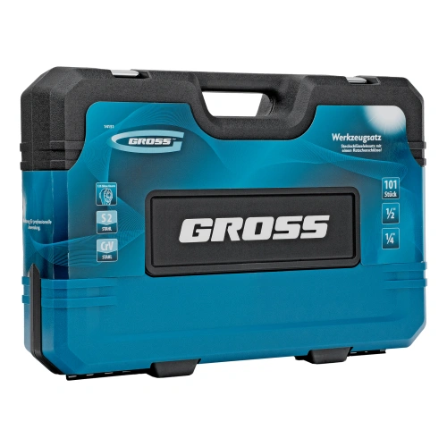 Набор инструментов, 1/4", 1/2", CrV, 120 зубьев, 101 предмет Gross по ценам производителя в Екатеринбурге с доставкой по всей России