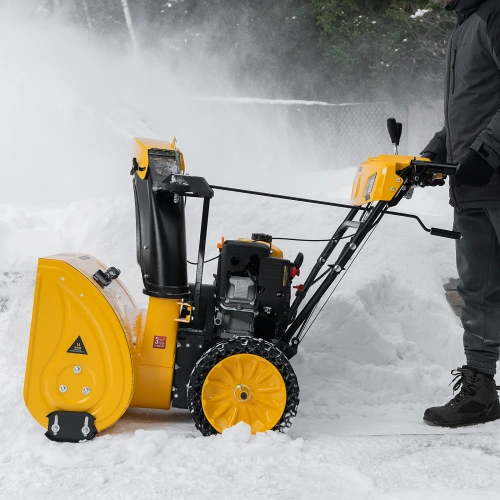 Бензиновая снегоуборочная машина SBM 610S PRO, 212 cc, электростартер, фара, обогрев Denzel по ценам производителя в Екатеринбурге с доставкой по всей России