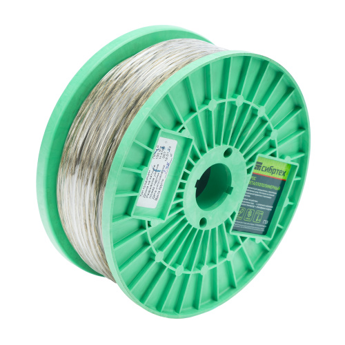 Трос металлополимерный прозрачный ПР-4.0, толщина 4.0 мм, катушка 100 метров Сибртех по ценам производителя в Екатеринбурге с доставкой по всей России