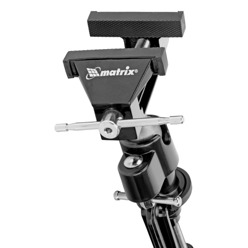 Тиски настольные, многофункциональные, сменная насадка, хомут для дрели, шарнирный механизм, 70 мм Matrix по ценам производителя в Екатеринбурге с доставкой по всей России