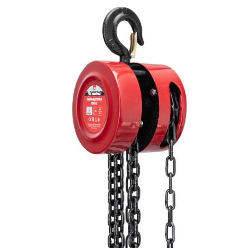 Таль цепная, 1 т, H подъема 2.5 м, расстояние между крюками 300 мм Matrix по ценам производителя в Екатеринбурге с доставкой по всей России