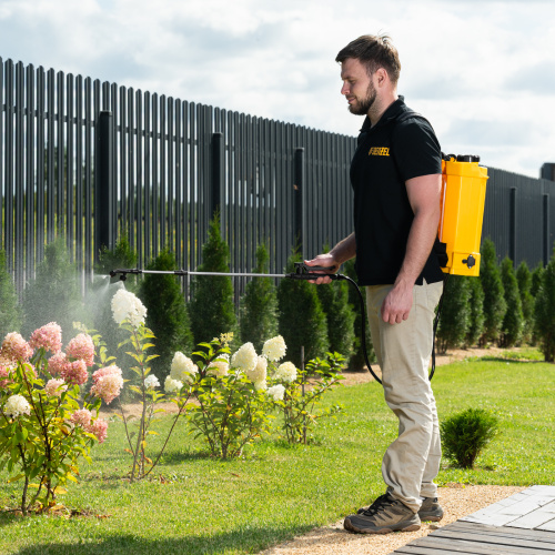 Опрыскиватель ранцевый аккумуляторный D-12LA, 12 л, 12 В, 8 Ач Denzel по ценам производителя в Екатеринбурге с доставкой по всей России