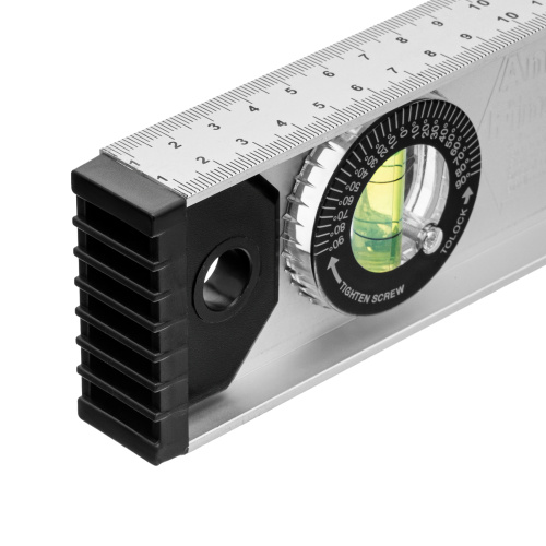 Уровень алюминиевый "Рельс", 800 мм, 3 глазка (1 поворотный) Matrix по ценам производителя в Екатеринбурге с доставкой по всей России