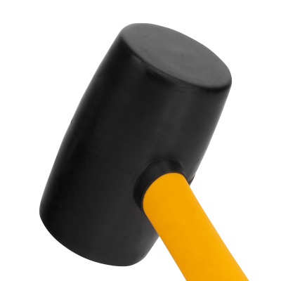 Киянка резиновая, 24 oz, черная резина, фибергласовая рукоятка Denzel по ценам производителя в Екатеринбурге с доставкой по всей России