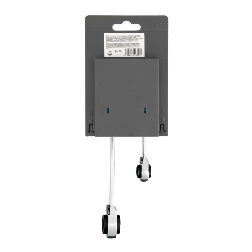 Набор ключей накидных с трещоткой, 8-19 мм, 2 шт, многоразмерные, реверсивные, CrV Gross по ценам производителя в Екатеринбурге с доставкой по всей России