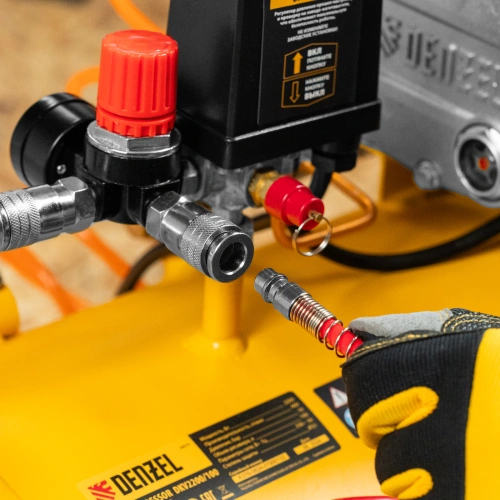 Компрессор воздушный DKV2200/100, Х-PRO 2.2 кВт, 400 л/мин, 100л Denzel по ценам производителя в Екатеринбурге с доставкой по всей России