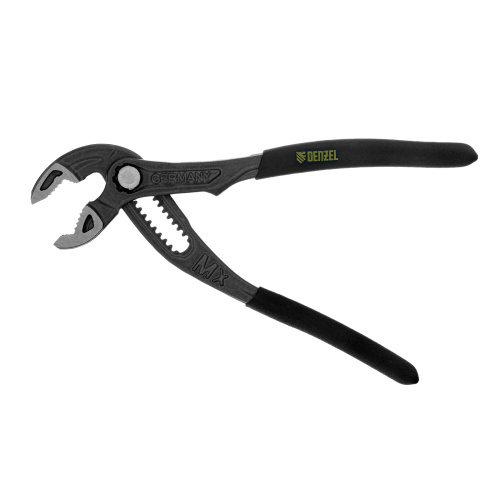 Клещи переставные, кнопочный механизм, обливные рукоятки, 180 мм Denzel по ценам производителя в Екатеринбурге с доставкой по всей России