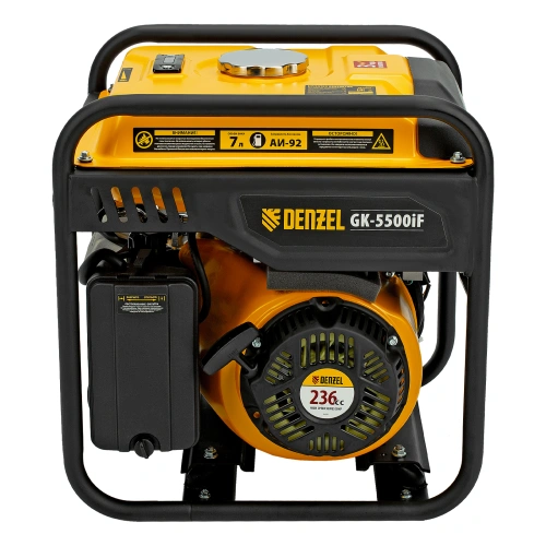 Генератор инверторный GK-5500iF, 5,5 кВт, 230 В, ручной старт DENZEL по ценам производителя в Екатеринбурге с доставкой по всей России
