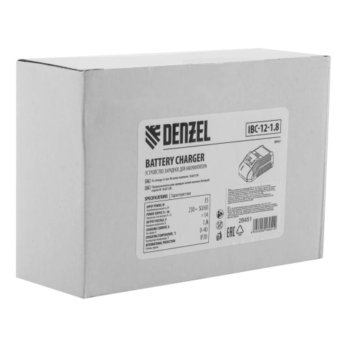 Устройство зарядное для аккумуляторов IBC-12-1.8, Li-Ion, 12 В, 1.8 А Denzel по ценам производителя в Екатеринбурге с доставкой по всей России