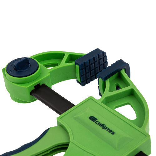 Струбцина F-образная, быстрозажимная, 450 х 70 х 660 мм, пластиковый корпус, фиксатор, двухкомпонентная рукоятка Сибртех по ценам производителя в Екатеринбурге с доставкой по всей России