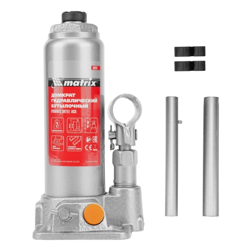 Домкрат гидравлический бутылочный, 2 т, h подъема 181-345 мм Matrix по ценам производителя в Екатеринбурге с доставкой по всей России