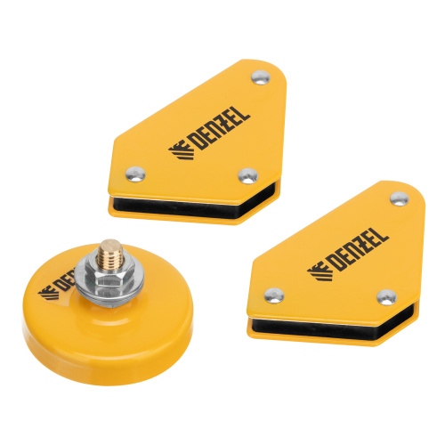Набор из 2 магнитных сварочных фиксаторов и магнитной клеммы "масса" Denzel по ценам производителя в Екатеринбурге с доставкой по всей России