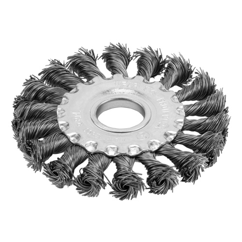 Щетка для УШМ, 100 мм, посадка 22.2 мм, плоская, крученая проволока 0.5 мм Сибртех по ценам производителя в Екатеринбурге с доставкой по всей России