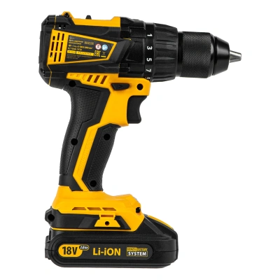 Дрель-шуруповерт аккумуляторная, бесщет. BLDL-IB-18-02, Li-Ion, 18 В, 2 акк. Denzel по ценам производителя в Екатеринбурге с доставкой по всей России