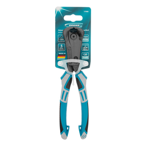 Клещи торцевые усиленные с рычажным механизмом, трехкомпонентные рукоятки, 200 мм Gross по ценам производителя в Екатеринбурге с доставкой по всей России