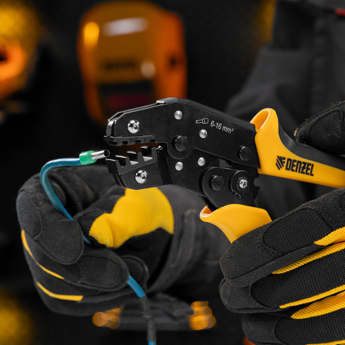 Клещи для обжима наконечников штыревых НШВ, НШВИ, НШВИ-2, 6-16 мм2 Denzel по ценам производителя в Екатеринбурге с доставкой по всей России