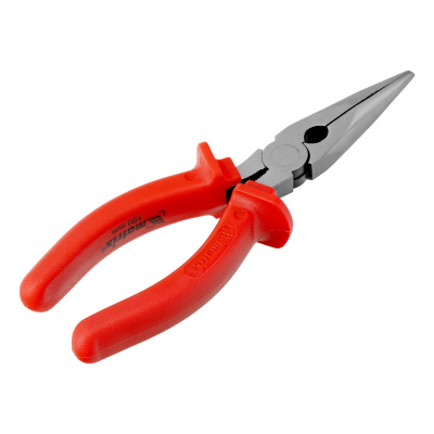 Длинногубцы прямые Econom, 180 мм, шлифованные, пластмассовые рукоятки Matrix по ценам производителя в Екатеринбурге с доставкой по всей России