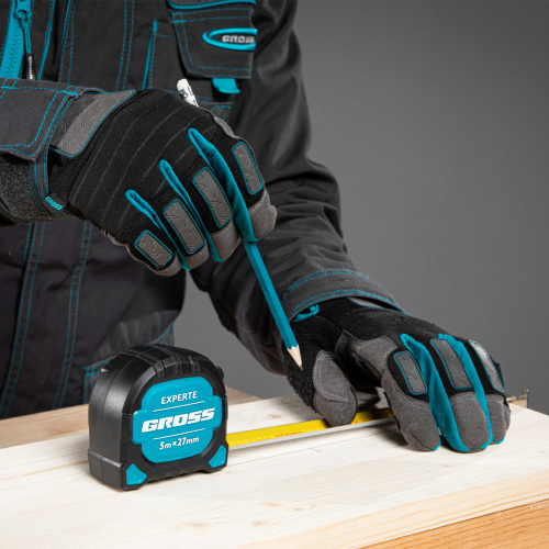 Рулетка Experte,5 м x 27 мм,двухкомпонентный корпус,магнит,двухсторонняя разметка,нейлон Gross по ценам производителя в Екатеринбурге с доставкой по всей России