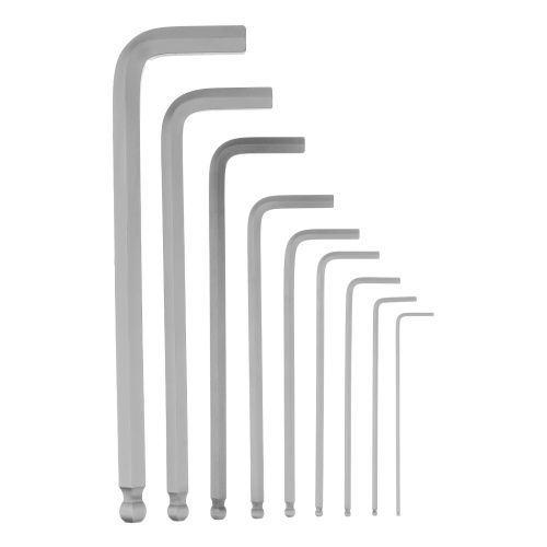 Набор ключей имбусовых, HEX, 1,5-10 мм, CrV, 9 шт., удлиненные, с шаром Сибртех по ценам производителя в Екатеринбурге с доставкой по всей России