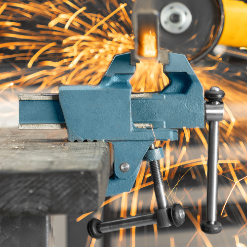 Тиски слесарные, 63 мм, крепление для стола, винтовой зажим (Глазов) по ценам производителя в Екатеринбурге с доставкой по всей России