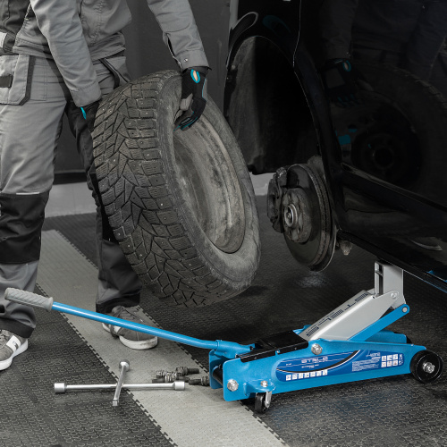 Домкрат гидравлический подкатной, высокий подъем, 3т, SUV, 190-535 мм, в кейсе Stels по ценам производителя в Екатеринбурге с доставкой по всей России