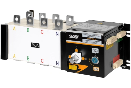 Реверсивный рубильник АВР (устройство автоматического ввода резерва) SHIQ5-250 4P купить в Москве с доставкой по всей России | ProtosMarket.ru