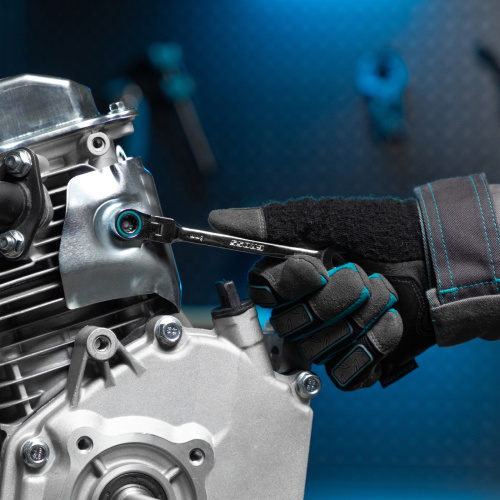 Набор ключей комбинированных с трещоткой, 8-19 мм, 7 шт, шарнирные, CrV Gross по ценам производителя в Екатеринбурге с доставкой по всей России