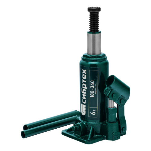 Домкрат гидравлический бутылочный, 6 т, 180-340 мм Сибртех по ценам производителя в Екатеринбурге с доставкой по всей России