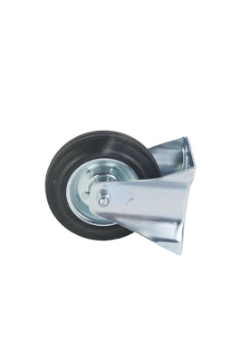 Колесо неповоротное усиленное резина FRC 63 160 мм по ценам производителя в Екатеринбурге с доставкой по всей России