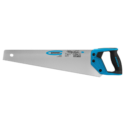 Ножовка по дереву "Piranha", 450 мм, 11-12 TPI, зуб-3D, каленый зуб, двухкомпонентная рукоятка Gross по ценам производителя в Екатеринбурге с доставкой по всей России