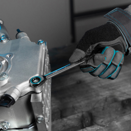 Набор ключей комбинированных с трещоткой, 8-19 мм, 7 шт, CrV Gross по ценам производителя в Екатеринбурге с доставкой по всей России