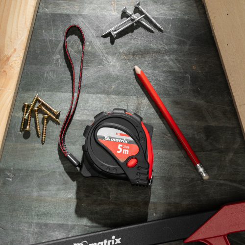 Рулетка Status Magnet 3 fixations,5 м х 25 мм,обрезиненный корпус,зацеп с магнитом Matrix по ценам производителя в Екатеринбурге с доставкой по всей России