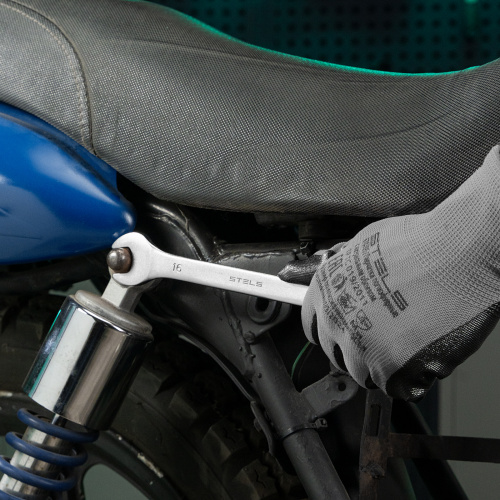 Ключ комбинированный, 16 мм, CrV, матовый хром Stels по ценам производителя в Екатеринбурге с доставкой по всей России