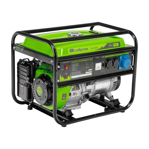 Генератор бензиновый БС-6500, 5.5 кВт, 230В, четырехтактный, 25 л, ручной стартер Сибртех по ценам производителя в Екатеринбурге с доставкой по всей России