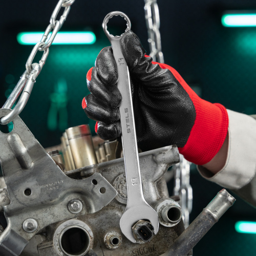 Ключ комбинированный, 19 мм, CrV, матовый хром Stels по ценам производителя в Екатеринбурге с доставкой по всей России