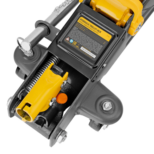 Домкрат гидравлический подкатной с фиксатором, 2 т, 130-330 мм, в кейсе Denzel по ценам производителя в Екатеринбурге с доставкой по всей России