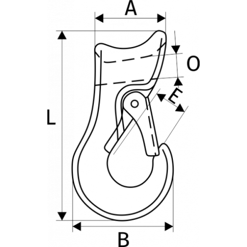 Крюк скользящий чокерный   2 т по ценам производителя в Екатеринбурге с доставкой по всей России