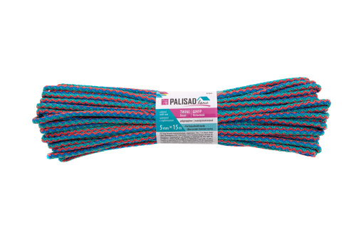 Шнур бельевой полипропиленовый с сердечником, 5 мм, L 15 м, цветной, Home Palisad по ценам производителя в Екатеринбурге с доставкой по всей России