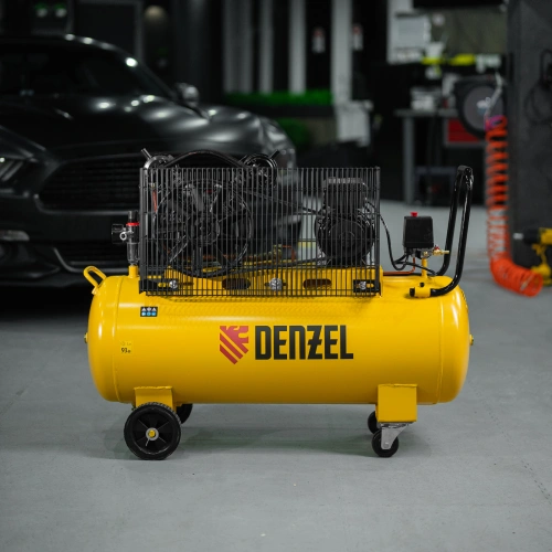 Компрессор воздушный BCV2300/100, ременный привод, 2.3 кВт, 100 литров, 440 л/мин Denzel по ценам производителя в Екатеринбурге с доставкой по всей России