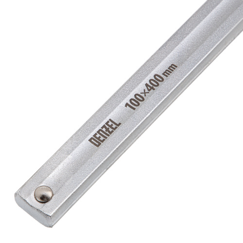 Струбцина F-образная, 100x400мм, кованая Denzel по ценам производителя в Екатеринбурге с доставкой по всей России