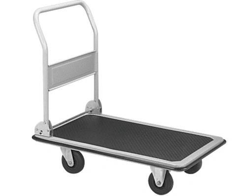Тележка платформенная 800 кг TOR PH800 (1100х650) со складной ручкой (пластиковые колеса 125 мм) по ценам производителя в Екатеринбурге с доставкой по всей России