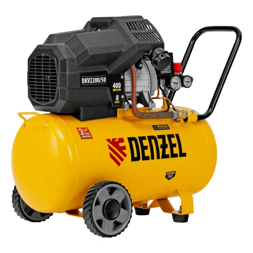 Компрессор воздушный DKV2200/50, Х-PRO 2.2 кВт, 400 л/мин, 50 л Denzel купить в Москве с доставкой по всей России | ProtosMarket.ru