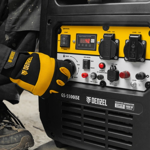 Генератор инверторный GS-5500iSE, 5,5 кВт, 230 В, закрытый корпус,электростартер Denzel по ценам производителя в Екатеринбурге с доставкой по всей России