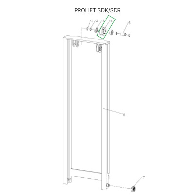 Ролик боковой цепи для штабелеров SDR 1533/1536/1545S/1645/1656/2036/2045, SDK по ценам производителя в Екатеринбурге с доставкой по всей России