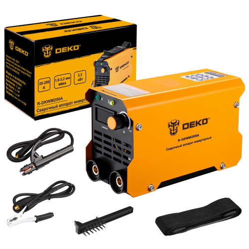 Сварочный аппарат инверторный для ручной дуговой сварки 200A DEKO R-DKWM200 по ценам производителя в Екатеринбурге с доставкой по всей России