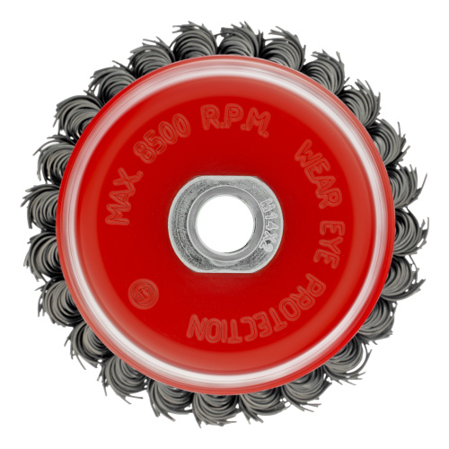 Щетка для УШМ, 100 мм, М14, "чашка", крученая проволока 0.8 мм Matrix по ценам производителя в Екатеринбурге с доставкой по всей России