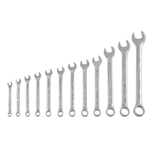 Набор ключей комбинированных, 6-22 мм, 12 шт, CrV, полированный хром Matrix по ценам производителя в Екатеринбурге с доставкой по всей России